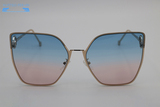Ochelari de soare pentru Femei, Ramă Aurie, Lentile Albastre Gradient, MFJH-089PK