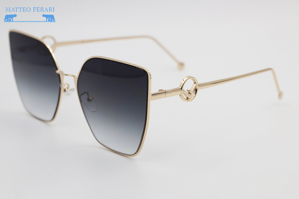 Ochelari de soare Matteo Ferari pentru Femei, Negru Gradient, MFJH-089BK