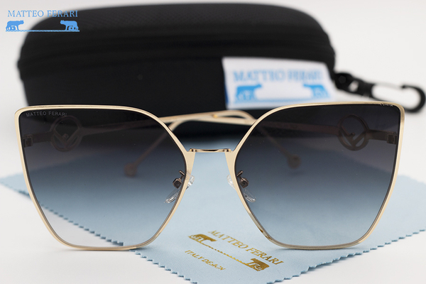 Ochelari de soare Matteo Ferari pentru Femei, Negru Gradient, MFJH-089BK