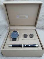 Set bărbătesc Cadou Matteo Ferari, Ceas, Butoni si pix metalic MF047B110G