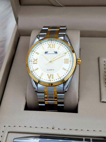 Set bărbătesc Cadou Matteo Ferari, Ceas, Butoni si pix metalic MF061B110G