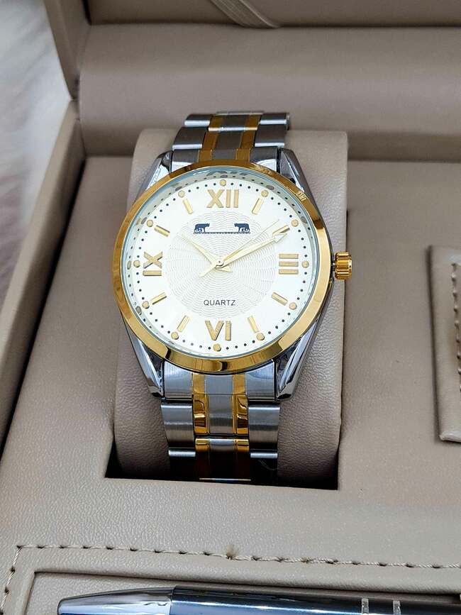 Set bărbătesc Cadou Matteo Ferari, Ceas, Butoni si pix metalic MF061B110G