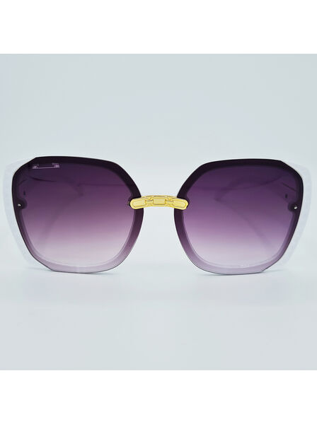 Ochelari de soare damă, rama albă, UV400 MFJH-134W