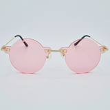 Ochelari de soare rotunzi, pentru Femei, Matteo Ferari, Roz, MFJH-126PK