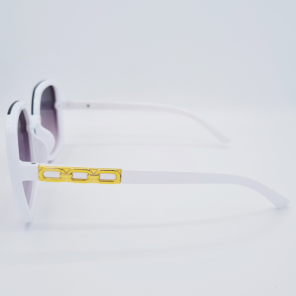 Ochelari de soare damă, rama albă, UV400 MFJH-134W