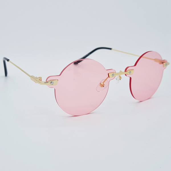 Ochelari de soare rotunzi, pentru Femei, Matteo Ferari, Roz, MFJH-126PK