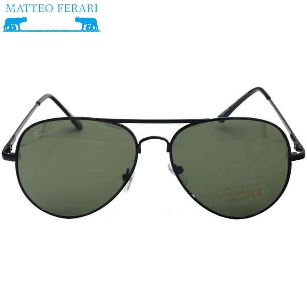 Ochelari de soare pentru Bărbați, Pilot, UV400, Negru, Matteo Ferari, MFJH-034BK