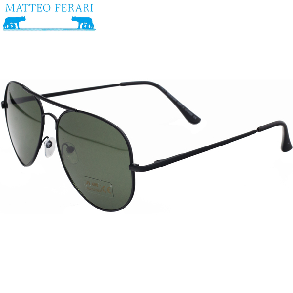 Ochelari de soare pentru Bărbați, Pilot, UV400, Negru, Matteo Ferari, MFJH-034BK