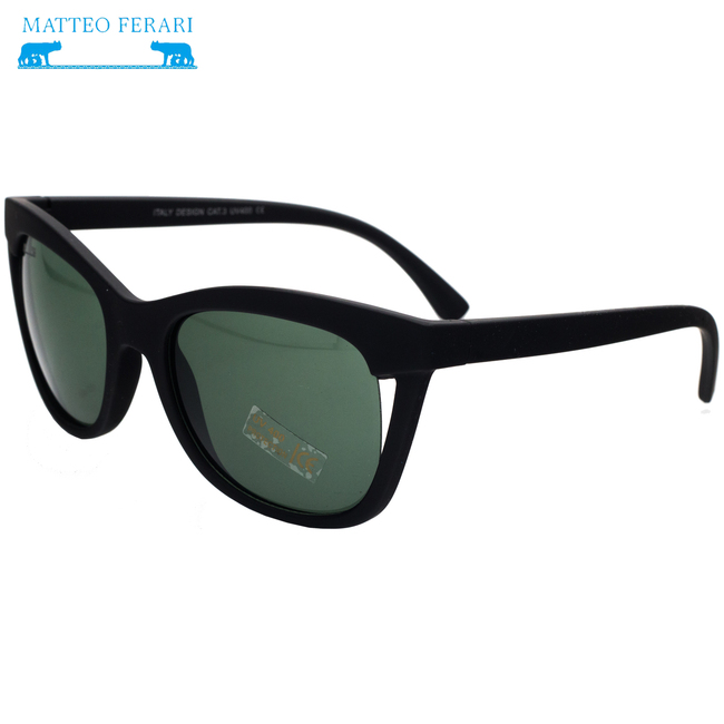 Ochelari de soare pentru Femei, Matteo Ferari, Rectangulari, Negru, UV400, MFJH-029BK