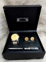 Set bărbătesc Cadou Matteo Ferari, Ceas, Butoni si pix metalic MF064B110G