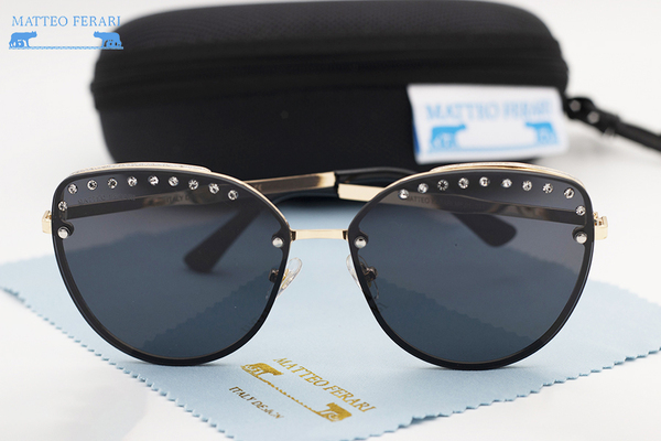 Ochelari de soare pentru Femei, Matteo Ferari, UV400, Black, MFJH-071BK