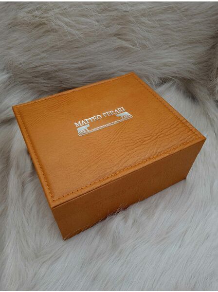 Set bărbătesc Cadou Matteo Ferari, Ceas, Butoni si pix metalic MF051B110G