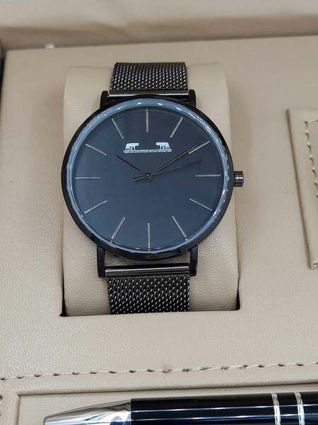 Set bărbătesc Cadou Matteo Ferari, Ceas, Butoni si pix metalic MF047B110G