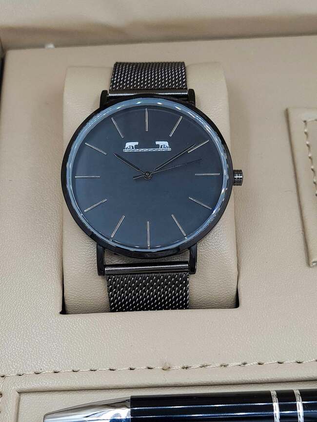 Set bărbătesc Cadou Matteo Ferari, Ceas, Butoni si pix metalic MF047B110G