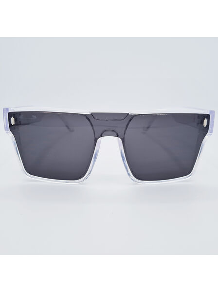 Ochelari de soare unisex, ramă transparentă, lentilă neagră, UV400, MFJH-153T