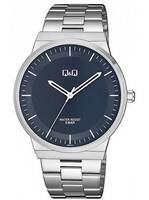 Ceas bărbătesc argintiu casual cu ecran albastru Q&Q QB06J212Y