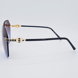 Ochelari de soare pentru Femei, Matteo Ferari, Degrade Albastru, UV400, MFJH-122BK