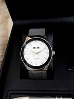 Set bărbătesc Cadou Matteo Ferari, Ceas, Butoni si pix metalic MF053B110G