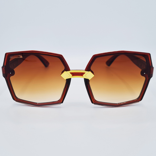 Ochelari de soare damă, maro, ramă asimetrică MFJH-138BR