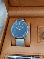 Set bărbătesc Cadou Matteo Ferari, Ceas, Butoni si pix metalic MF057B110G