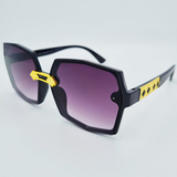 Ochelari de soare damă, negru, ramă asimetrică MFJH-138BK