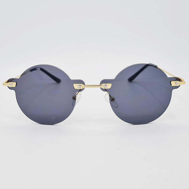Ochelari de soare rotunzi pentru Femei, Matteo Ferari, Negru, MFJH-126BK