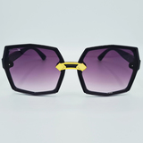 Ochelari de soare damă, negru, ramă asimetrică MFJH-138BK