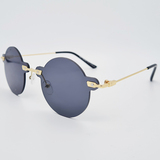 Ochelari de soare rotunzi pentru Femei, Matteo Ferari, Negru, MFJH-126BK