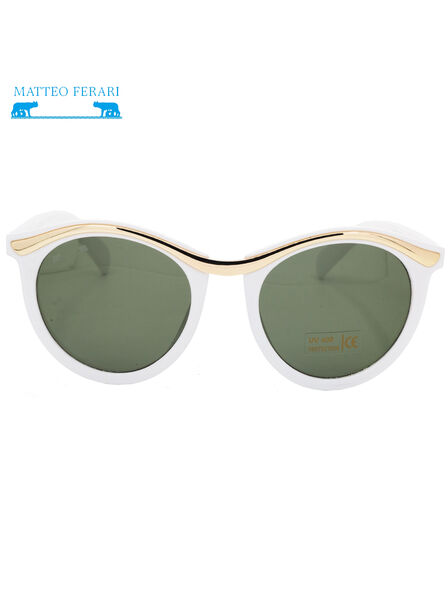 Ochelari de soare pentru Femei, Matteo Ferari, Albi, UV400, MFJH-031W