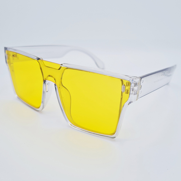 Ochelari Unisex cu lentile Galbene, Matteo Ferari, UV400, MFJH-151Y