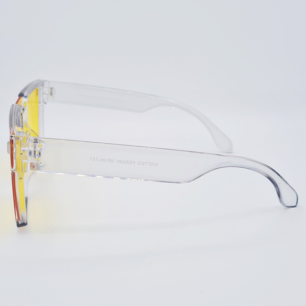 Ochelari Unisex cu lentile Galbene, Matteo Ferari, UV400, MFJH-151Y