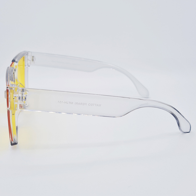 Ochelari Unisex cu lentile Galbene, Matteo Ferari, UV400, MFJH-151Y