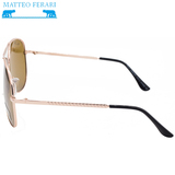 Ochelari stil Aviator, Bărbătești, Matteo Ferari, Maro, UV400, MFJH-049BR