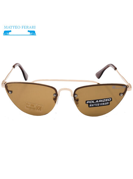 Ochelari de soare maro, Damă, Cat eye, Matteo Ferari, MFJH-009BR