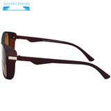 Ochelari de soare pentru Bărbați, Matteo Ferari, Rectangulari, Maro, UV400, MFJH-028BR