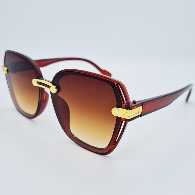 Ochelari de soare maro pentru Femei, Elegant, protecție UV400, MFJH-137BR