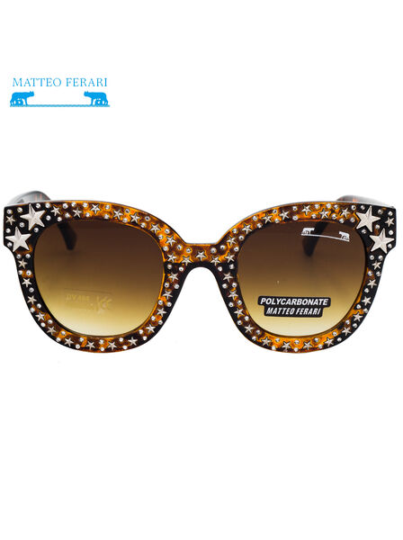 Ohelari de soare maro pentru Femei, Matteo Ferari, MFJH-017BR