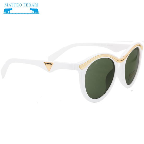 Ochelari de soare pentru Femei, Matteo Ferari, Albi, UV400, MFJH-031W