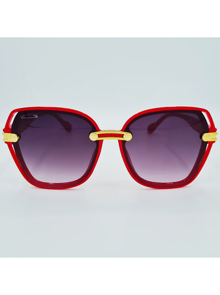 Ochelari de soare damă, ramă roșie, UV400 MFJH-137R