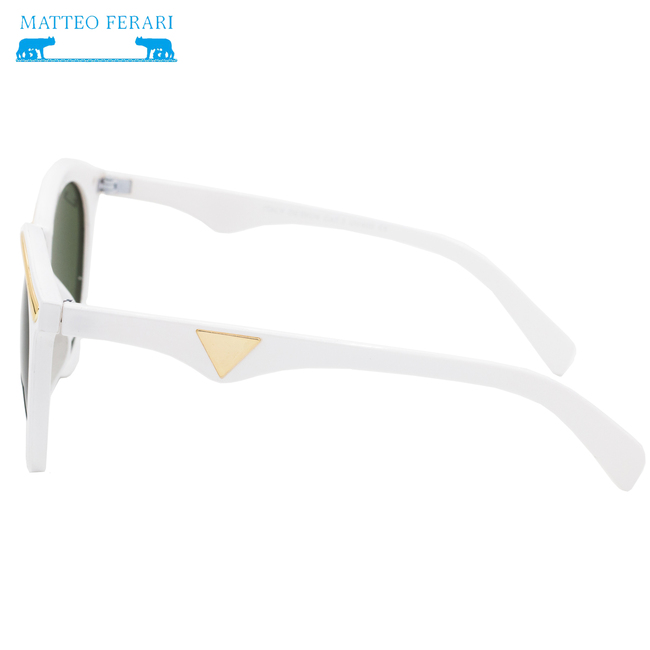 Ochelari de soare pentru Femei, Matteo Ferari, Albi, UV400, MFJH-031W