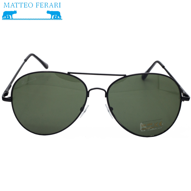 Ochelari de soare pentru Bărbați, Matteo Ferari, Stil Pilot, UV400, MFJH-039BK