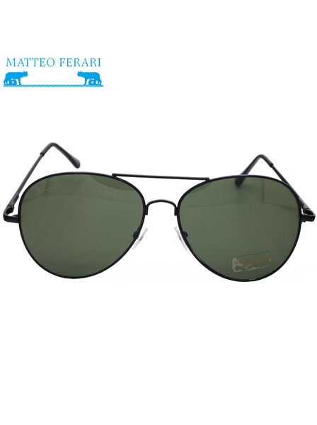 Ochelari de soare pentru Bărbați, Matteo Ferari, Stil Pilot, UV400, MFJH-039BK