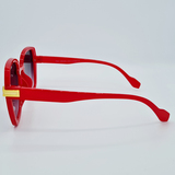 Ochelari de soare damă, ramă roșie, UV400 MFJH-137R