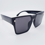 Ochelari de soare unisex, lentila neagră, ramă neagră, UV400 MFJH-153BK