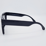 Ochelari de soare unisex, lentila neagră, ramă neagră, UV400 MFJH-153BK