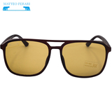 Ochelari de soare pentru Bărbați, Matteo Ferari, Rectangulari, Maro, UV400, MFJH-028BR
