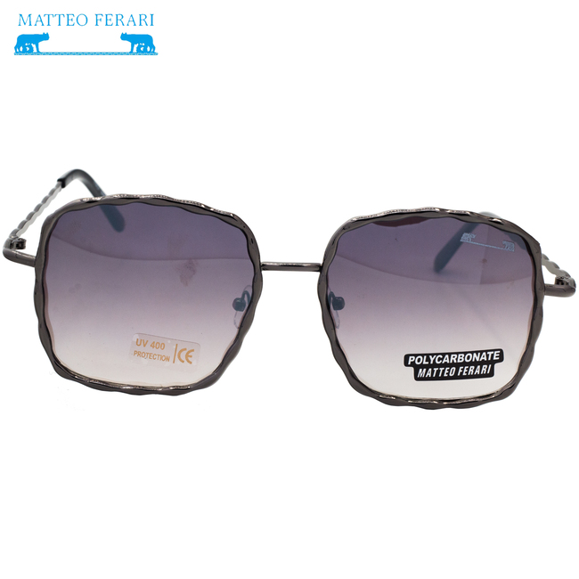 Ochelari de soare pentru Femei, Negru, Ramă metalică, UV400, MFJH-002BK