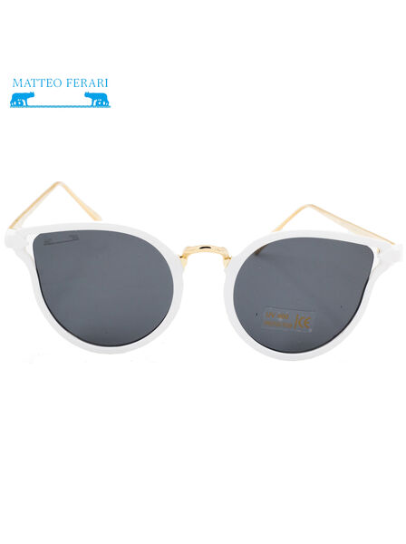 Ochelari de soare pentru Femei, Cat eye, Matteo Ferari, Albi, UV400, MFJH-033W
