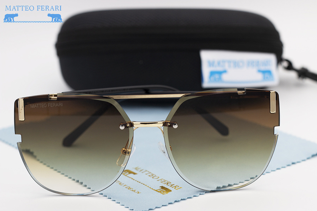 Ochelari de soare pentru Femei, Matteo Ferari, Gradient Maro, UV400, MFJH-099BR