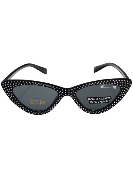 Ochelari de soare pentru Femei, Cat eye, UV400, Negru, MFJH-006BK